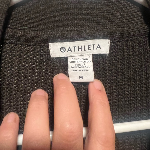 Athleta Walnut Scenic Wrap Sweater, medium - Picture 3 of 5